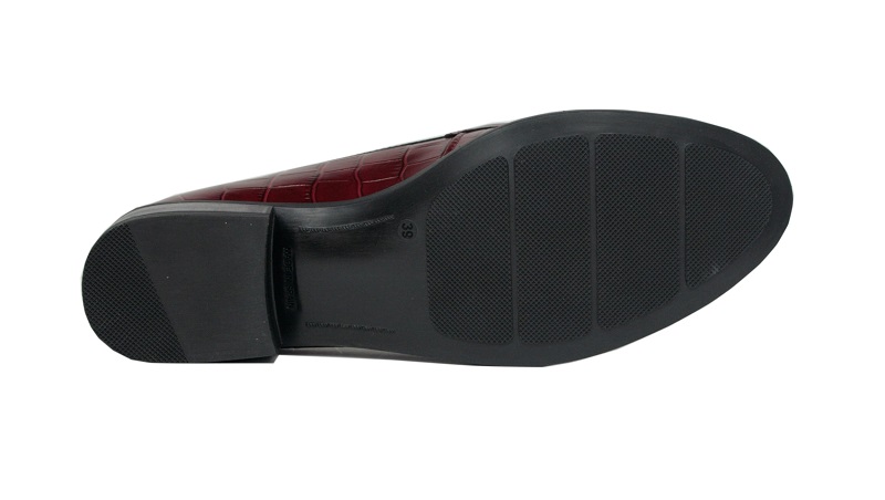 Mocasines burdeos piel de coco
