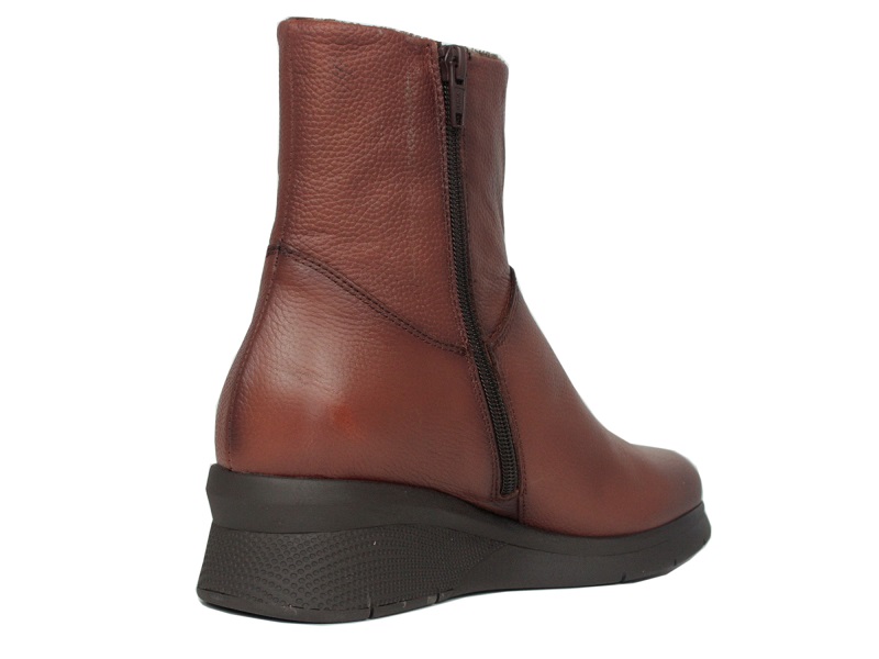 Botines caña alta piel cuero para plantillas
