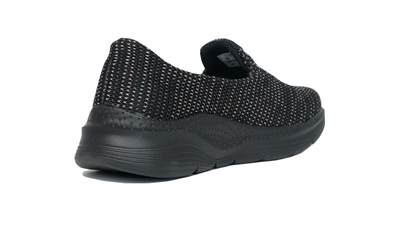 Sneakers negras sin cordones | Plantilla extraíble