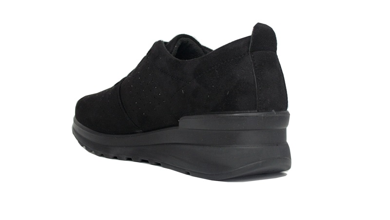 Sneakers  negras para plantilla extraíble |Amarpies