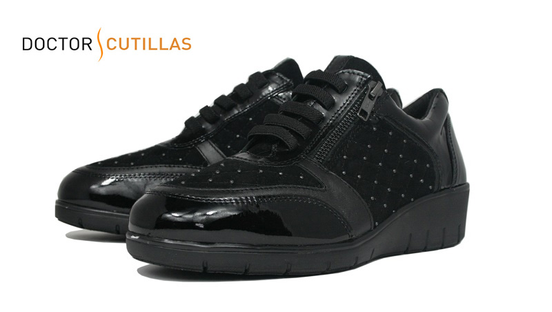 Zapatos Doctor Cutillas plantilla extraíble negros