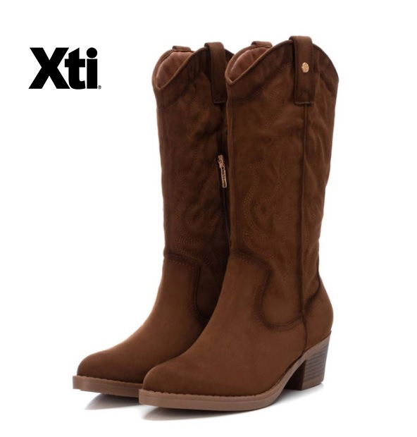 Media bota cowboy color camel | Xti