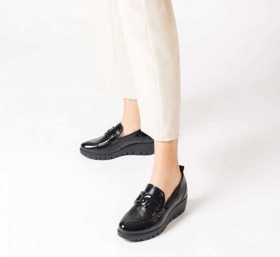 Mocasines Rings negros Wonders