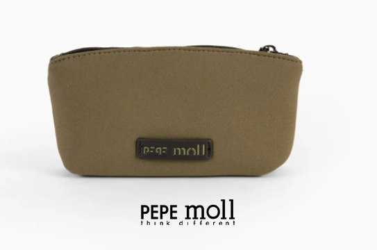 Cartera mediana de neopreno verde kaki | Pepe Moll