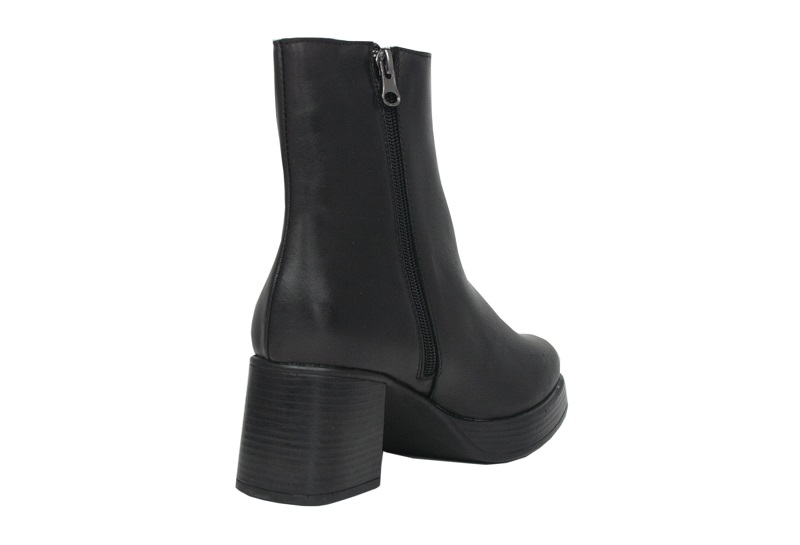 Botines de tacón con plataforma delantera