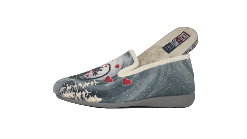 Zapatillas cerradas para casa de plantilla extraíble