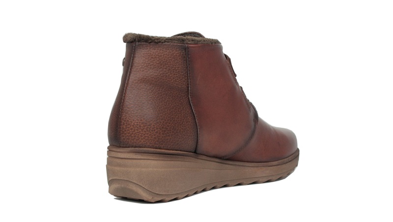 Botines forro de pelo color cuero | Giorda