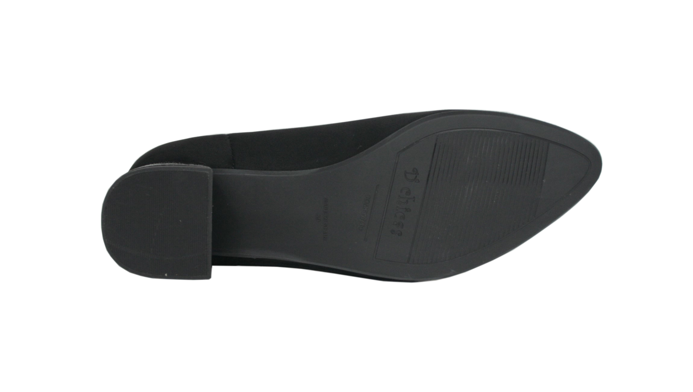 Zapatos de vestir de licra negra | D´Chicas