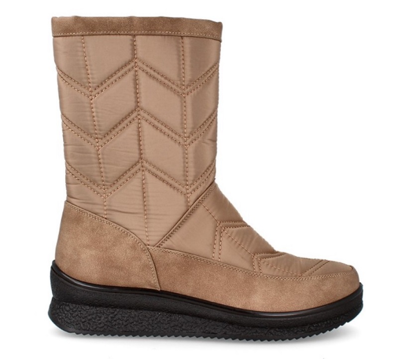 Media bota estilo pre ski color taupe | Amarpies