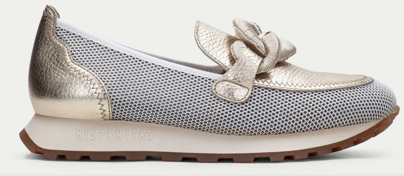Mocasines Hispanitas sport HV243270 blanco-oro