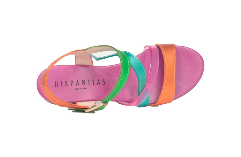 Sandalias multicolor Hispanitas | Fuxia, verde y naranja