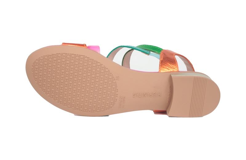 Sandalias multicolor Hispanitas | Fuxia, verde y naranja