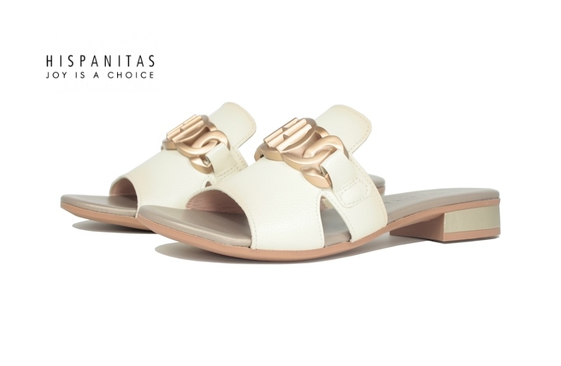 HISPANITAS | Mule modelo Cervo color nata