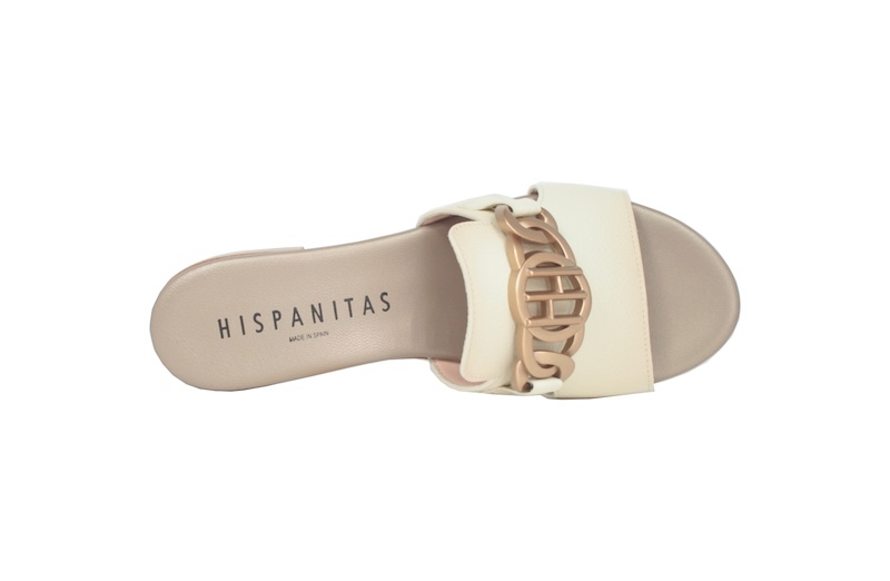 HISPANITAS | Mule modelo Cervo color nata