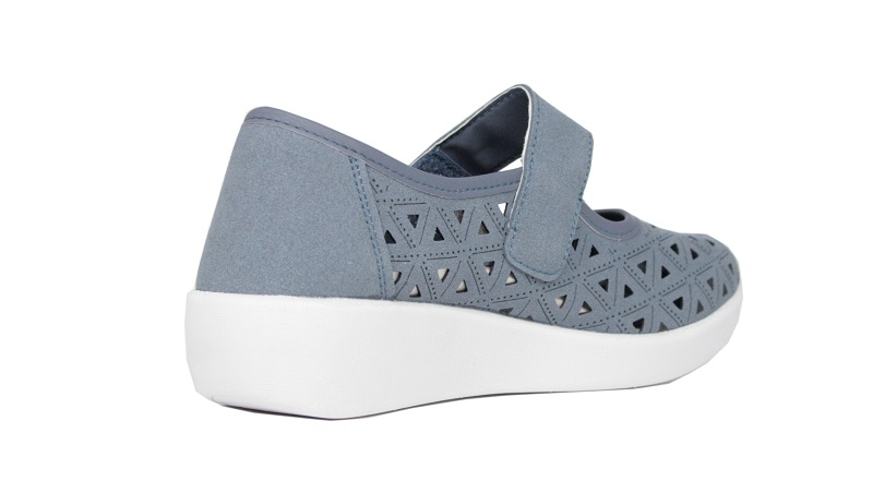 Doctor Cutillas | Zapato azules de pulsera calado