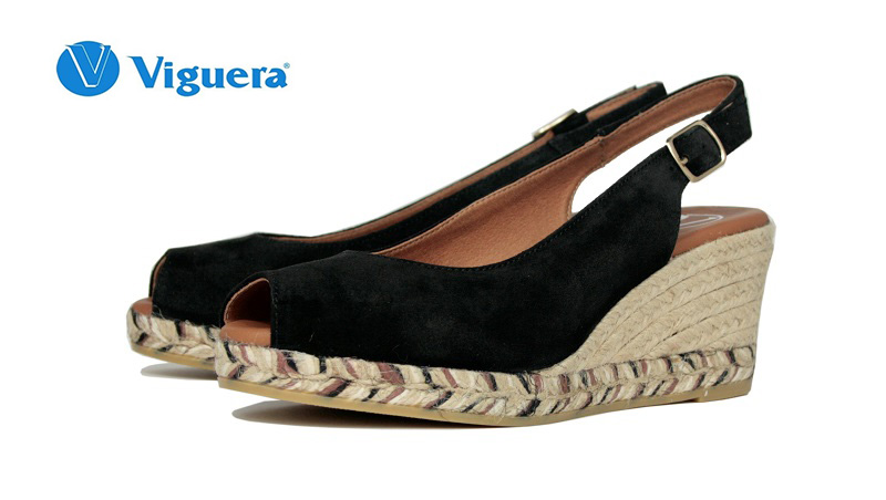 Esparteñas de ante negro | Lucía Viguera