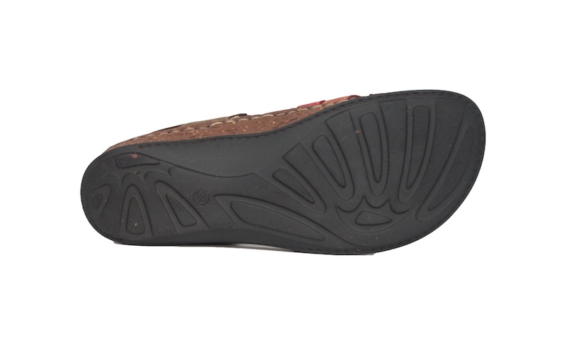 Sandalias de viaje de tiras de piel multicolor