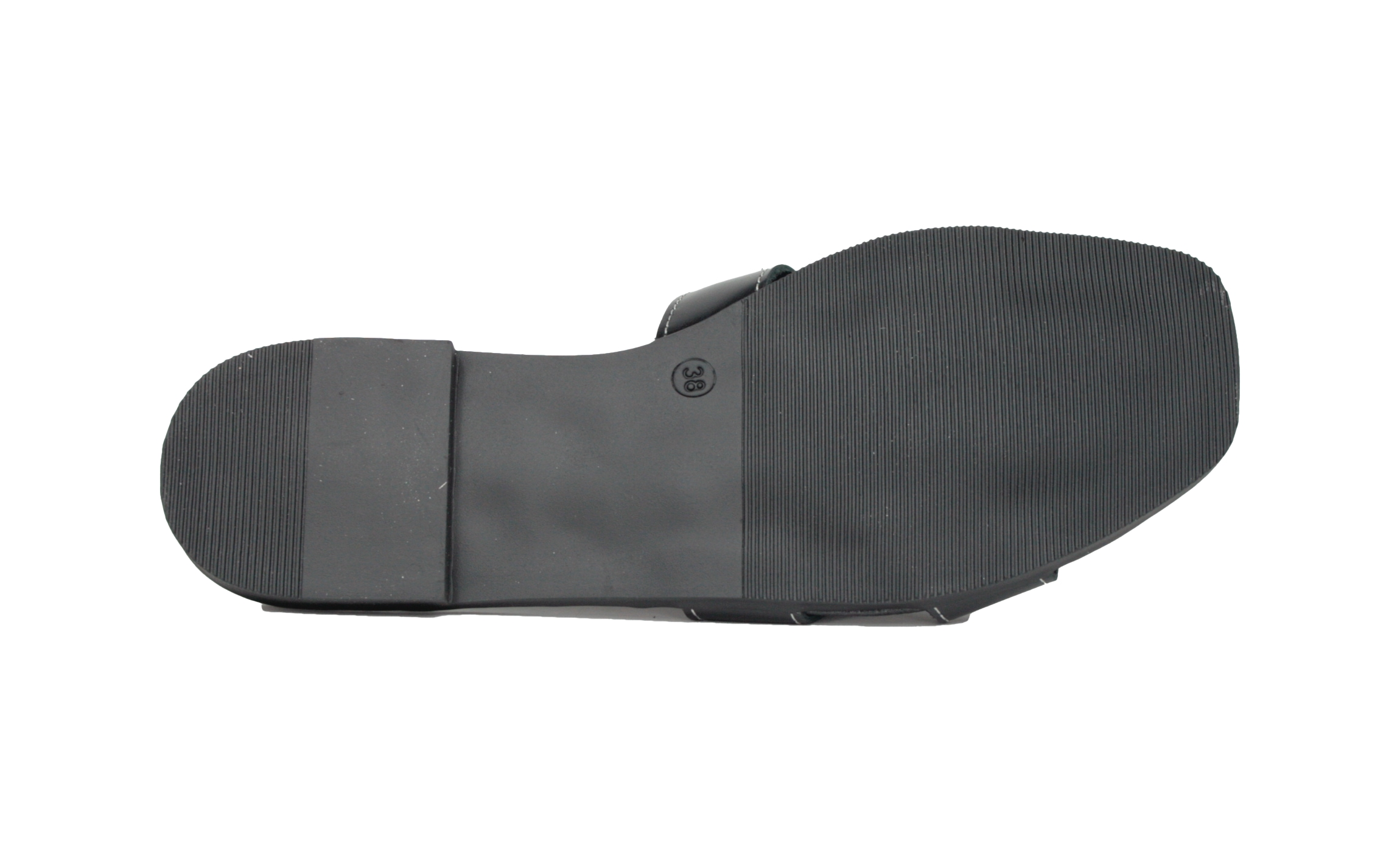 Chinela de piel negra | Oh My Sandals