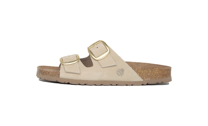 Sandalias de dos hebillas color beis | Yokono