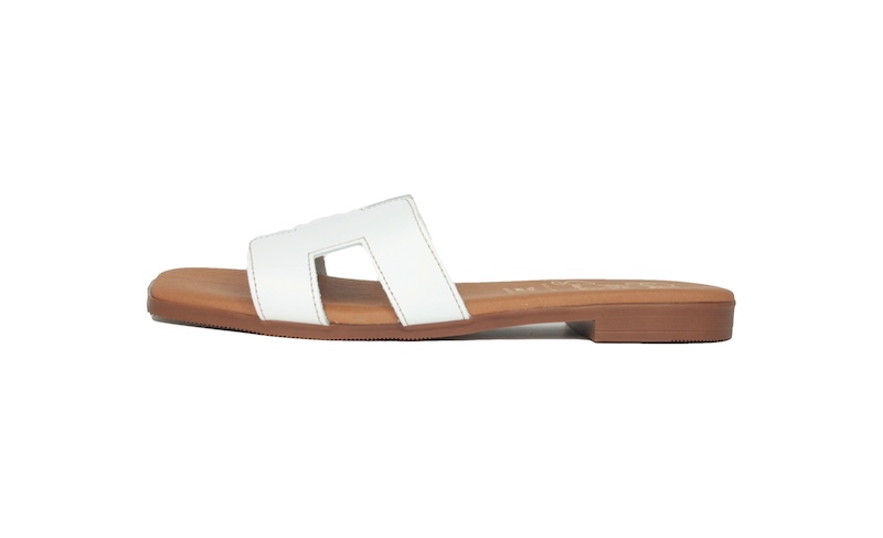 Sandalias de una pala blancas