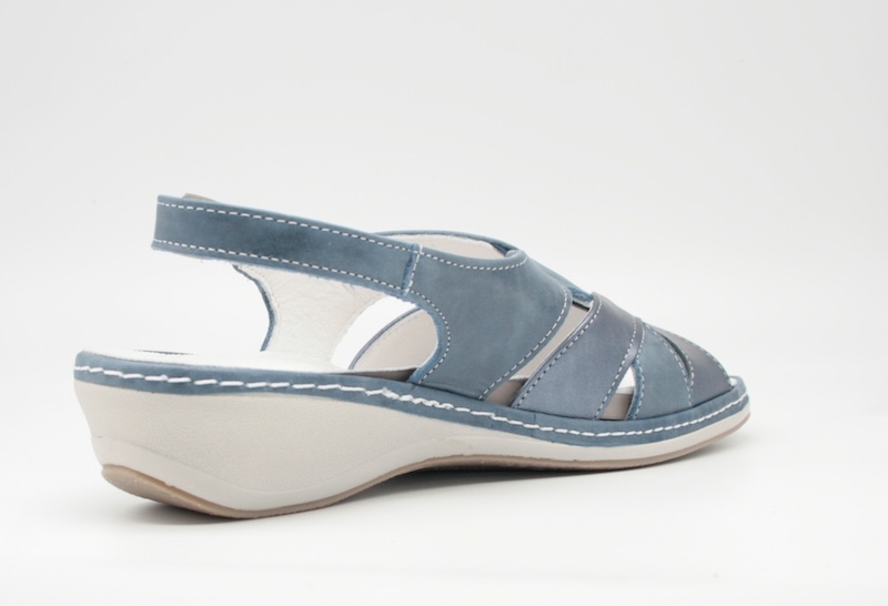 Sandalias azules plantilla extraíble