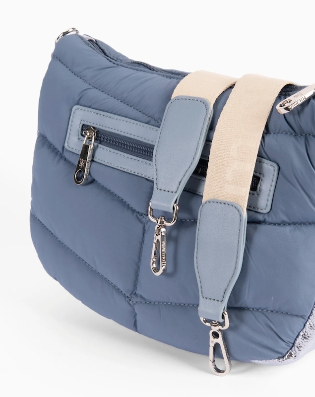Bolso acolchado color jeans by Pepe Moll