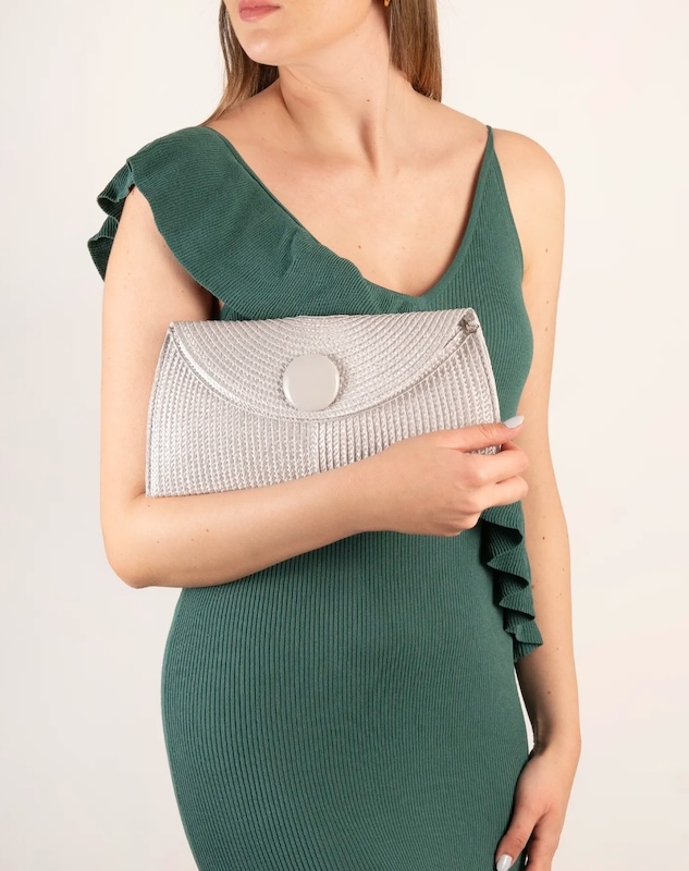 Bolso-cartera plata para vestir | Pepe Moll