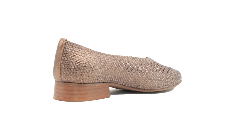 Zapatos trenzados de piel color cobre | Nival Woman