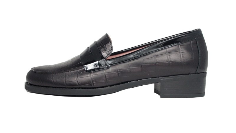 Mocasines de coco negros con antifaz 