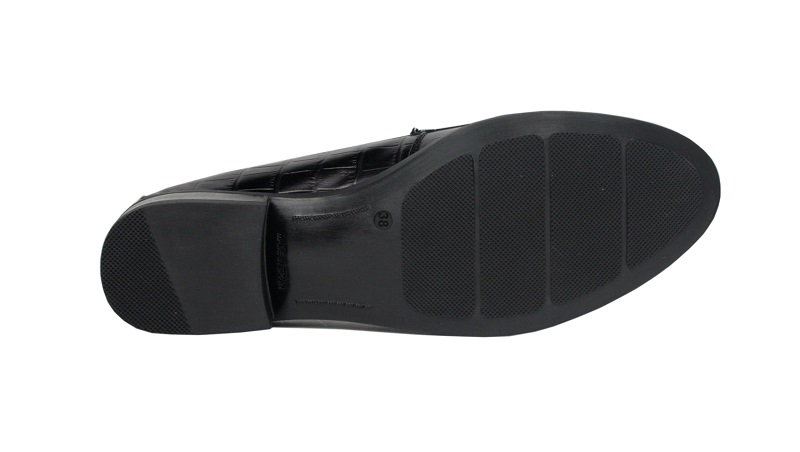 Mocasines de coco negros con antifaz 