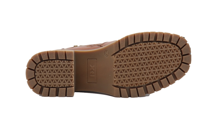 Botines Xti color camel de tacón ancho