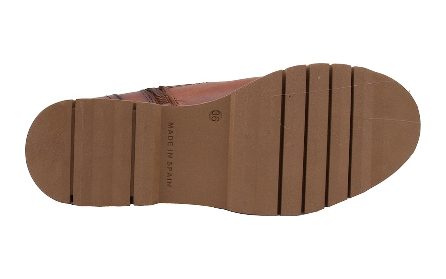 Botines planos de cuero de piel extra blanda