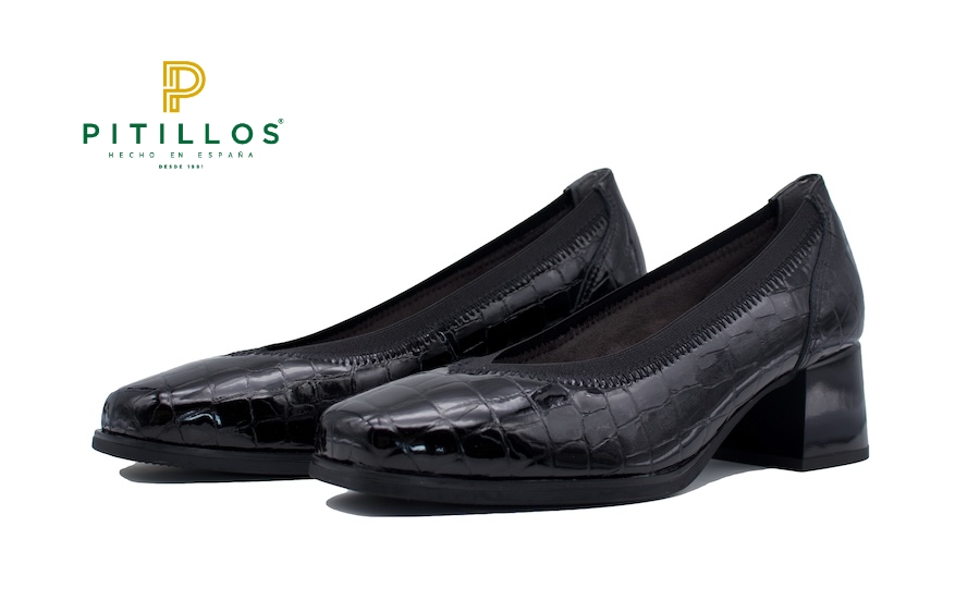 Zapatos de salón negros con plantilla extraíble