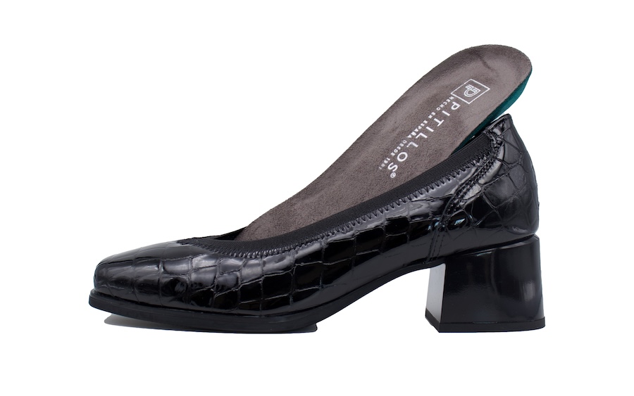 Zapatos de salón negros con plantilla extraíble