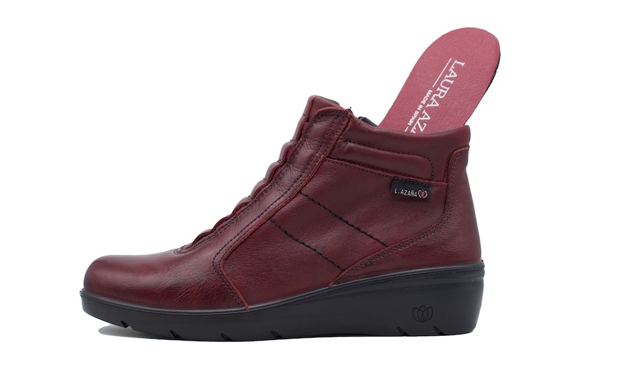 Botines rojos plantilla extraíble
