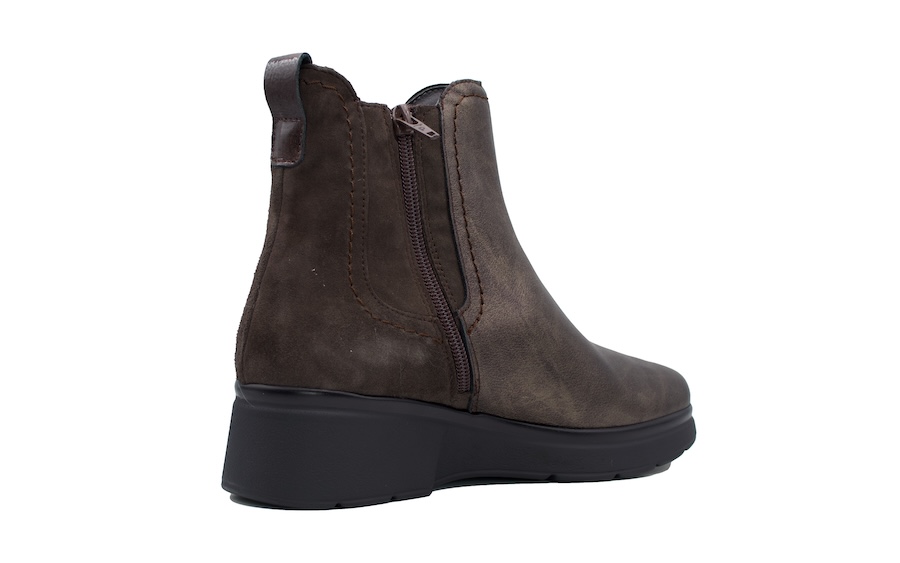 Botines Pitillos marrón metalizado