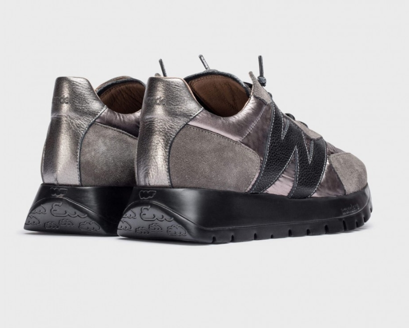 Deportivas de piel modelo Odisei gris