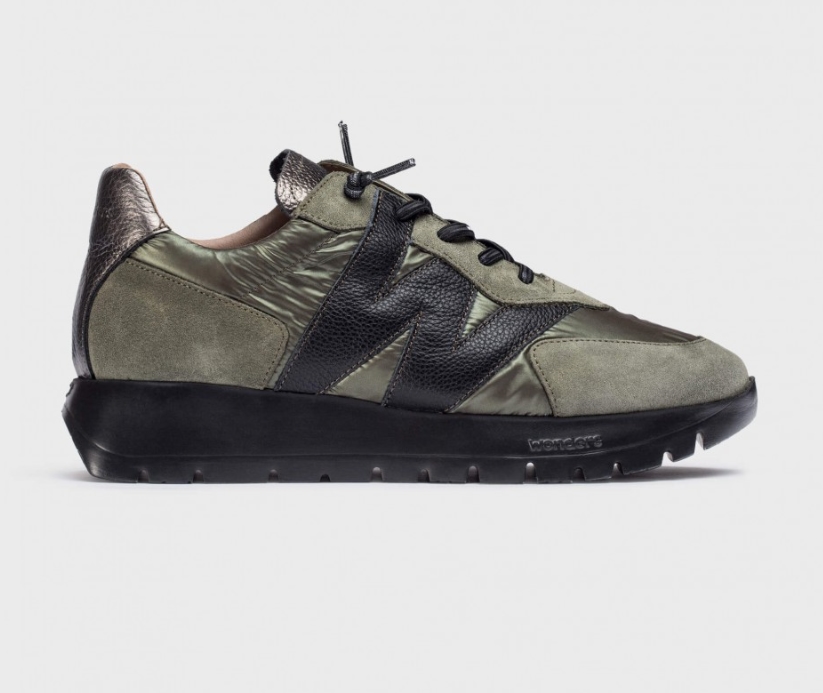 Deportivas Wonders guateado verde kaki