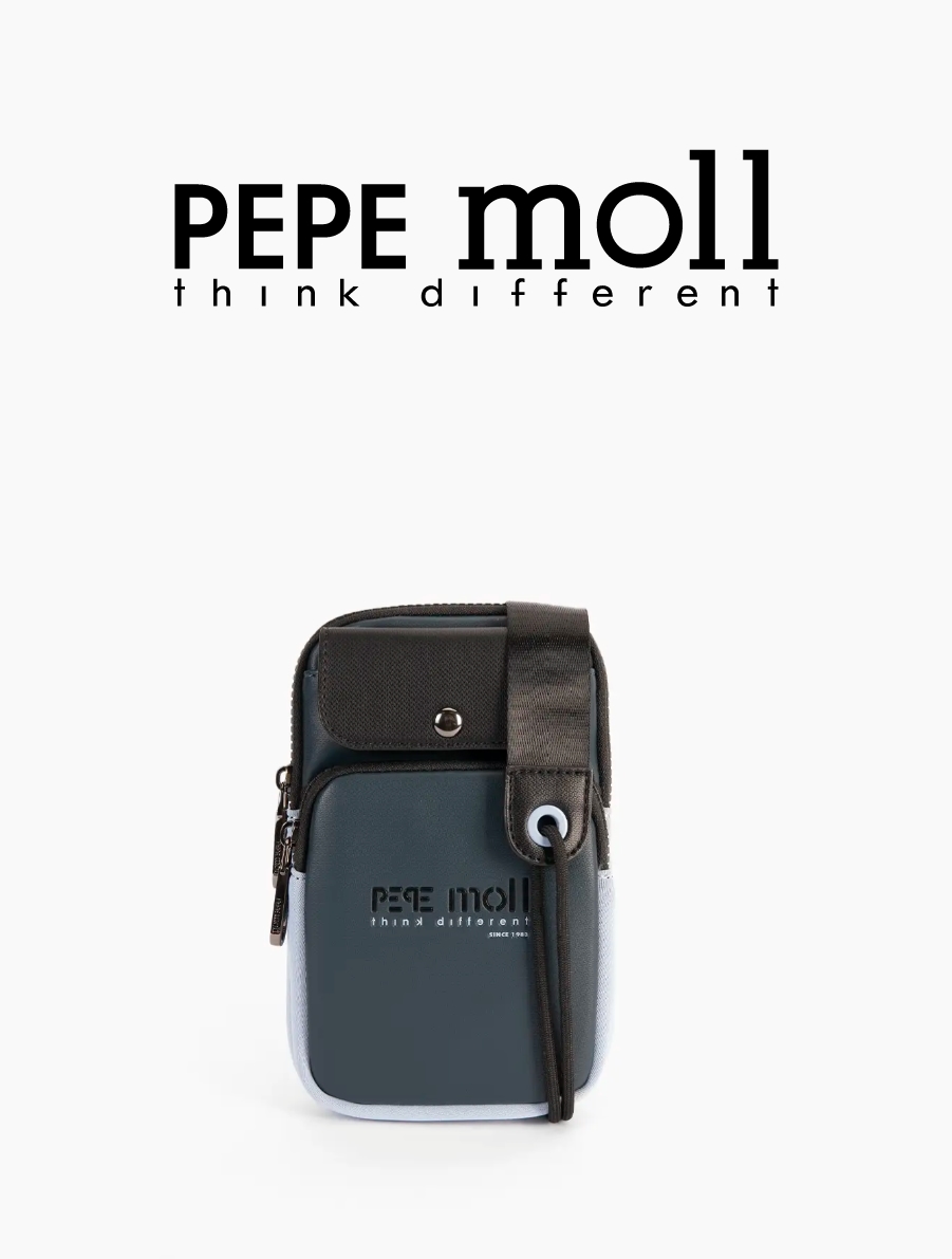Portamóvil azul y negro Pepe Moll