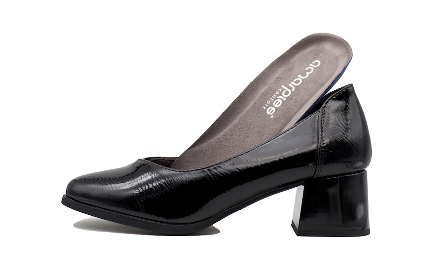 Zapatos de charol para plantillas ortopédicas