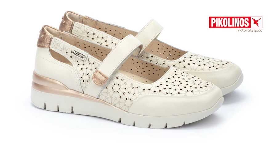 Zapato merceditas blanco Pikolinos - CANTABRIA W4R-6989C1