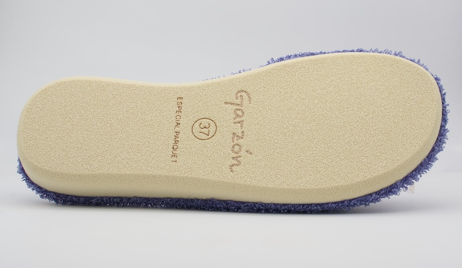 Zapatillas de casa abiertas por delante especiales para parquet