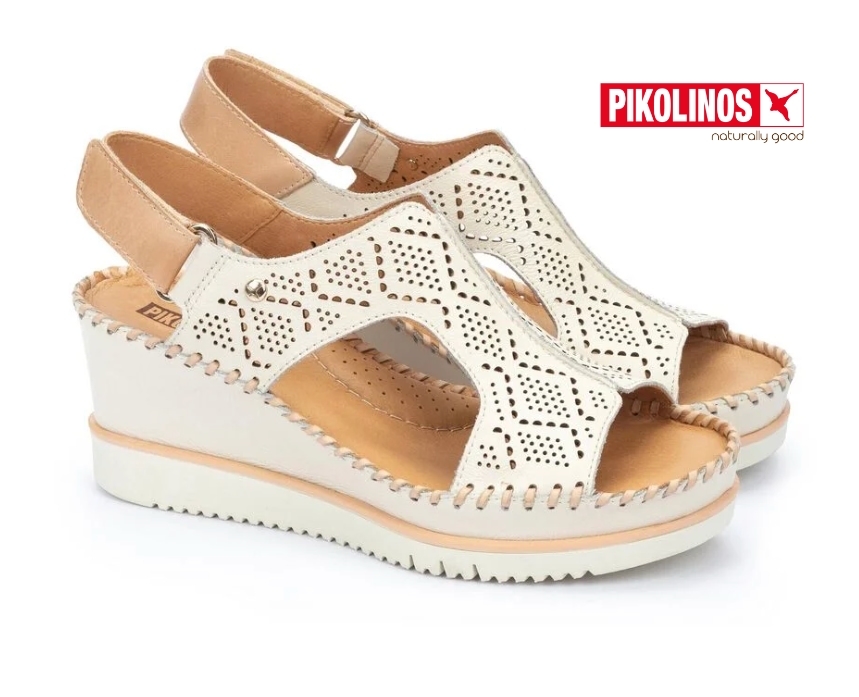 Sandalia de cuña Pikolinos AGUADULCE W3Z-1775C1 nata