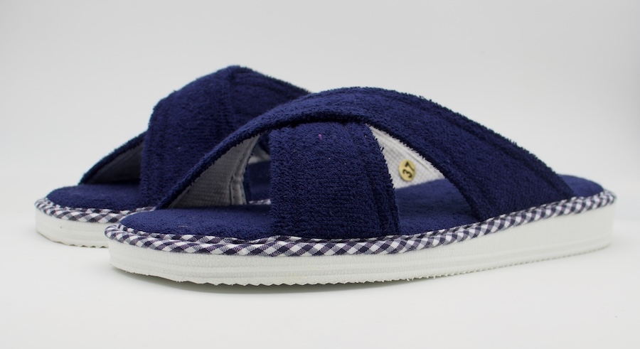 Zapatillas de Amorós de toalla en marino