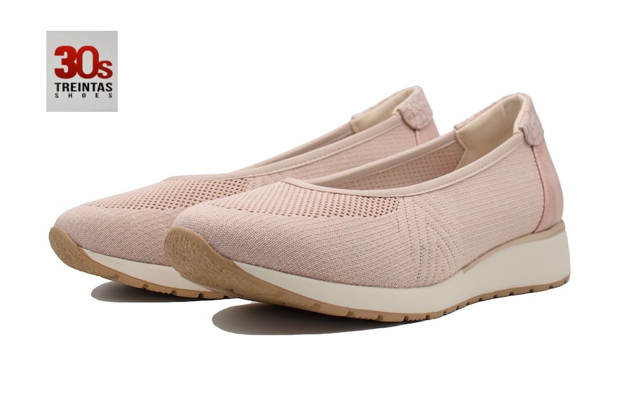 Manoletinas sport color nude - Plantilla Extraíble