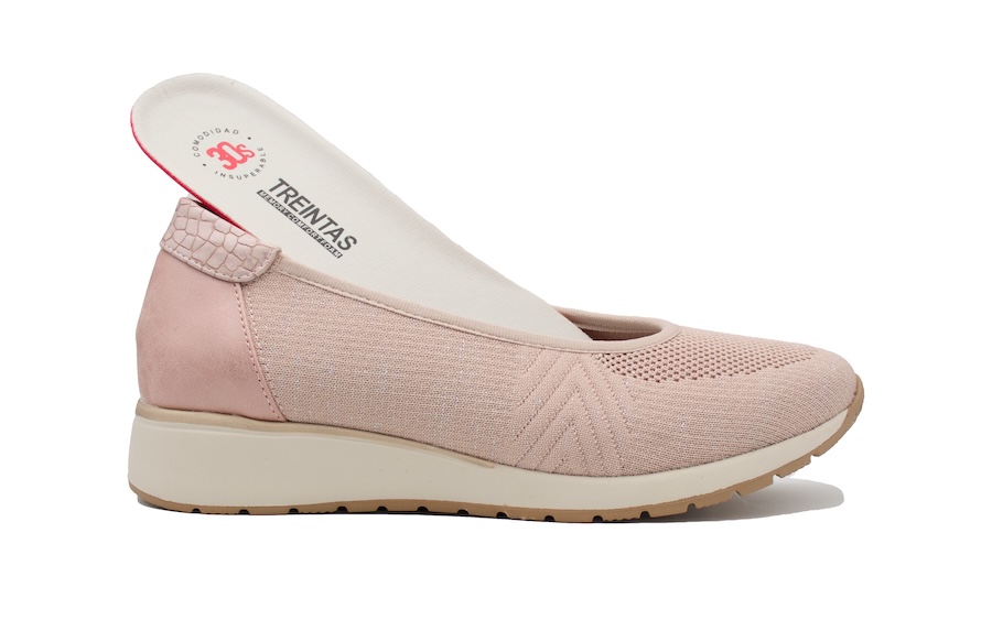 Manoletinas sport color nude - Plantilla Extraíble