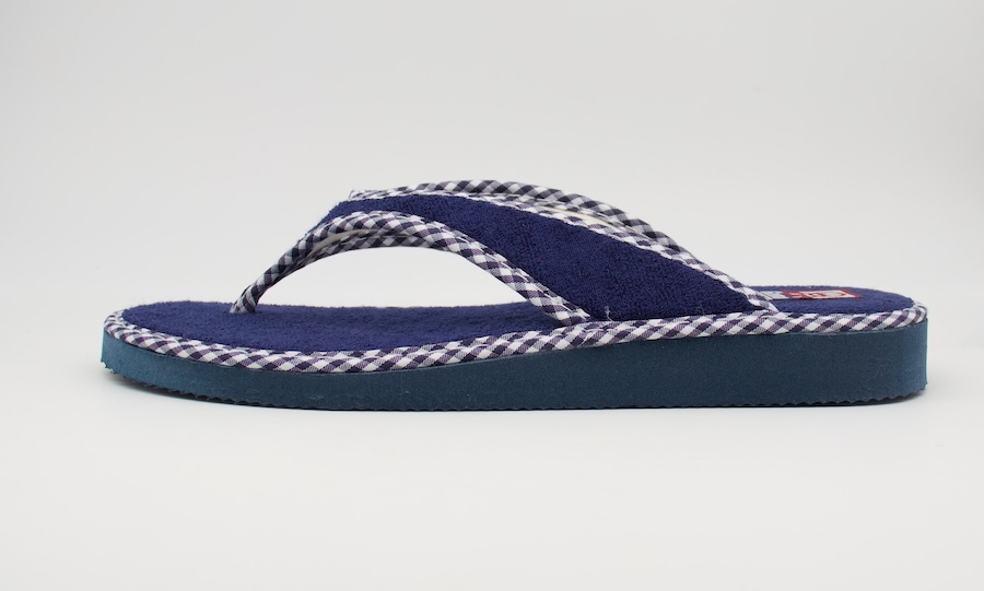 Zapatillas de casa de dedo color marino