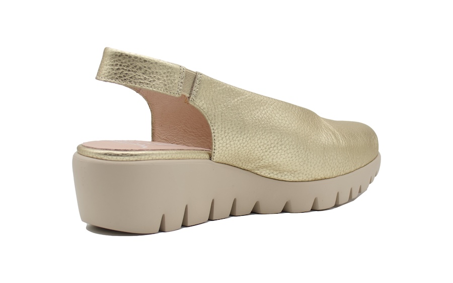 Zapato salón corte deportivo - Wonders 33152 platino
