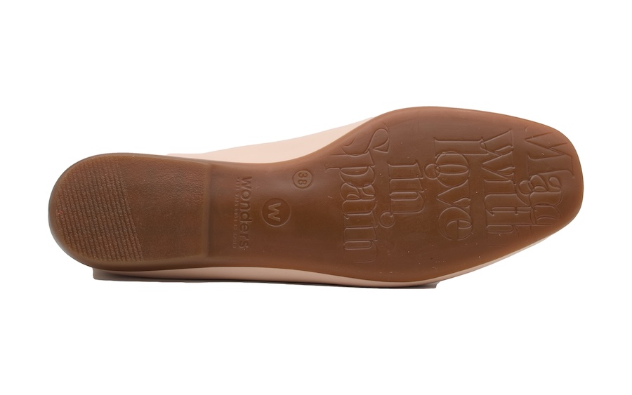 Manoletina de piel de guante extra blanda - Wonders 8661