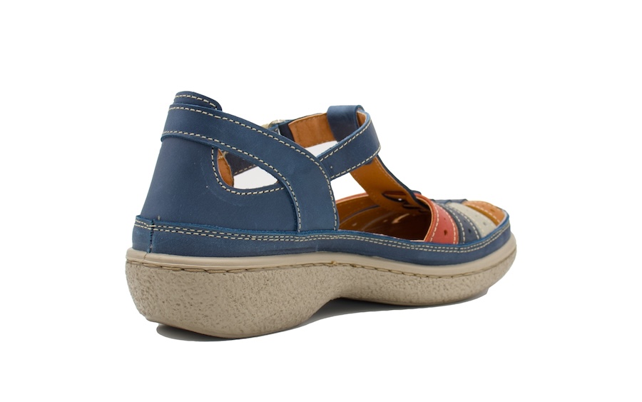 Sandalias cerradas marino multi para llevar plantillas